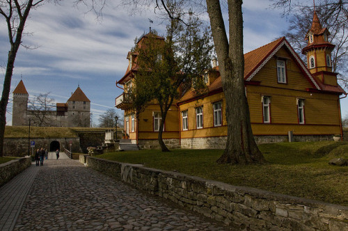 by mustlane on Flickr.Entrance to Kuressaare Castle in Saaremaa island, Estonia.