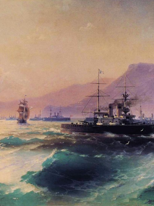 detailedart: Details of various affections for the sea and the ships, Ivan Aivazovsky, 1817-1900