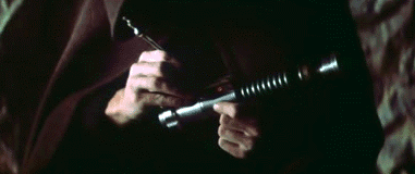 zimeta:  Return of the Jedi deleted scene: Luke finishes his new lightsaber.  