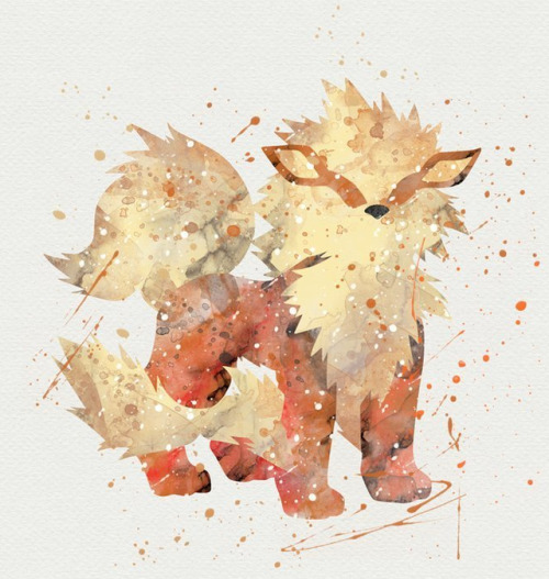 retrogamingblog: Pokemon Watercolor Paintings made by Dragon-fly