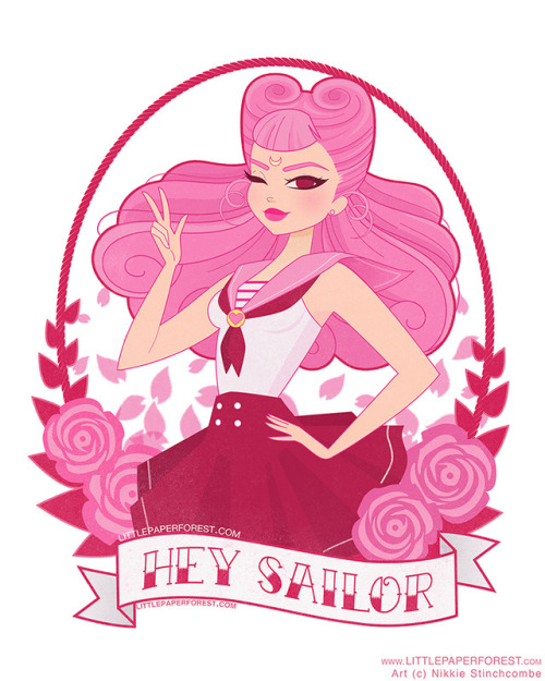 littlepaperforest:Part Two of my ‘Hey Sailor’ Pin-Up Series! ♡ Part One - The Inner