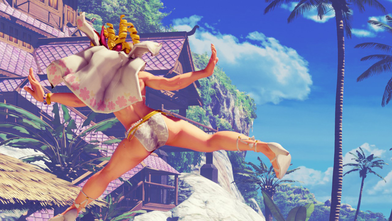 gameswithgreatbutts:  Character: Karin Kanzuki (Swimsuit) Game: Street Fighter V