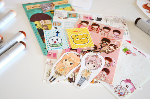 Last week a super cute package came in the mail! Thank you so much Sunyumi for the sweet letter and 