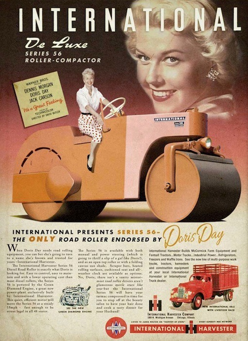 devilduck:  When Doris Day needs road rolling equipment, you can bet she’s going
