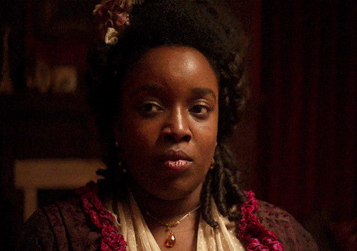“We’ll stay up all night, talking about balls and eligible men!”Lolly Adefope as Kitty in Seri