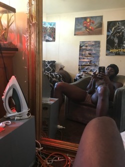 ishitcupcakes:  casually chillin with my dick out 🤷🏾‍♂️