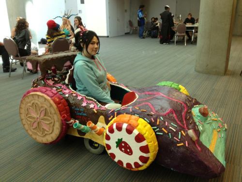 As soon as I saw Vanellope’s Kart in the prieview for Wreck It Ralph I knew I HAAAD to make it