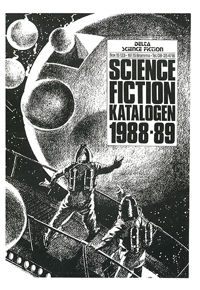 Deltas science fiction katalog
1988-89
från förordet: Här är Deltas katalog för 1988-89, utgiven lagom till vårt sextonårsjubileum på senhösten 1988 och täckande allt som utgivits fram till årskiftet 1988-89 och som fortfarande finns i lager.
- - - -...