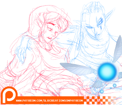 slewdbtumblng:   ~ What a true warrior strife for ~ (WIP)    Impa wants Link to show her if he deserves the title of the a legendary hero.  (What a excuse).   &gt; .&lt;