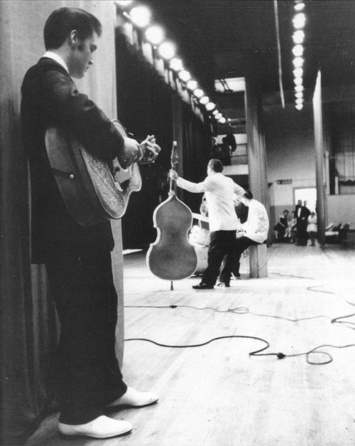 sirpeter64:  Early Elvis hits the stage: While still blonde! 