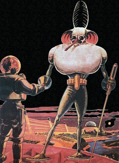magictransistor:  Frank R. Paul. Man from Mars. 1939.