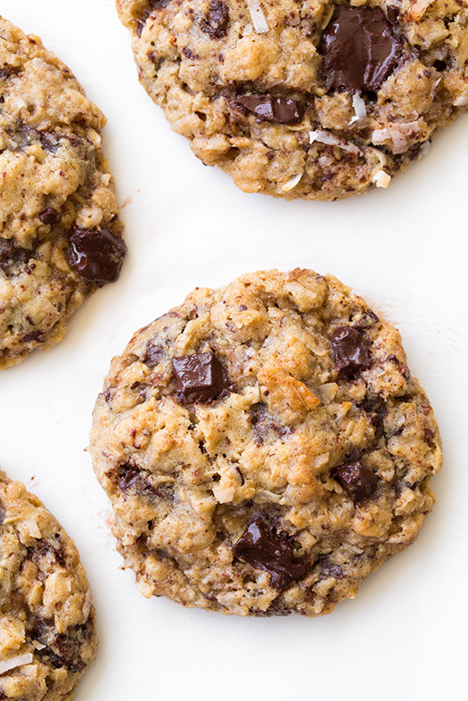 do-not-touch-my-food:  Oatmeal Coconut Almond Chocolate Chunk Cookies 