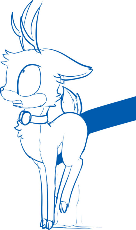 nekocolonthree:deer > goat  Lookit all da cute! ….aww, but be nice to the goat, too! ;w;