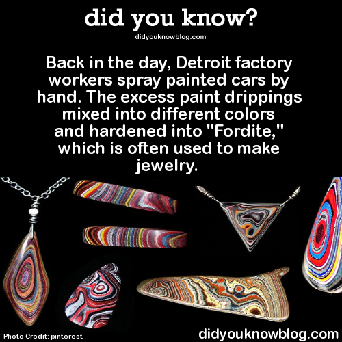 did-you-kno:  Back in the day, Detroit factory workers spray painted cars by hand.