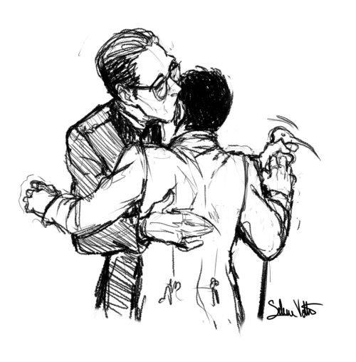 loveinthetimeofwalkers: nygmobblepot-fanart: ♥ Your art makes my life better Awwww *cuddles*