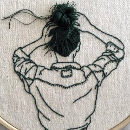 Porn photo gaksdesigns:Embroidery art by Sheena Liam