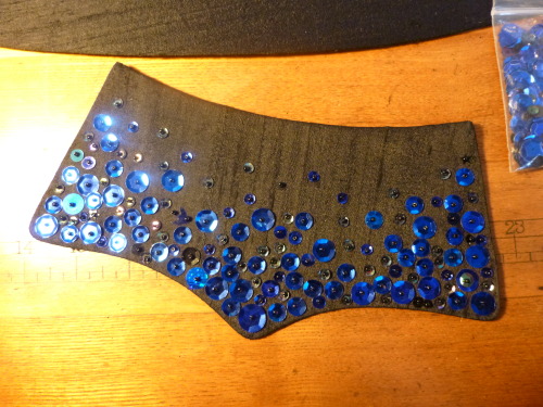 I’m working on a new (and highly inaccurate) waistcoat. It’s going to be sparkly as hell