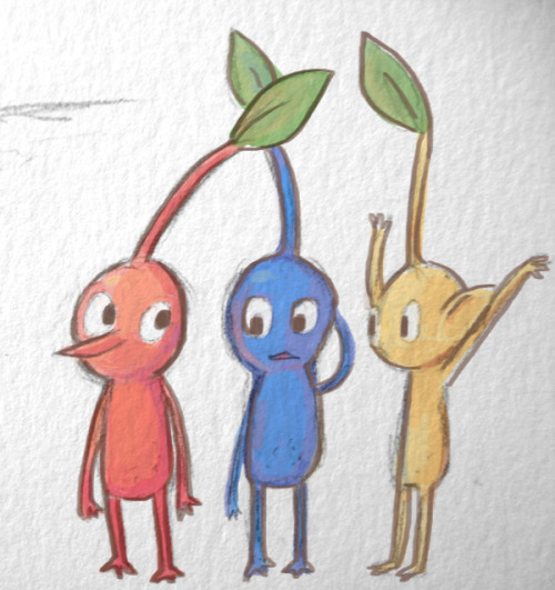 just a bunch of pikmin doodles. I was really surprised and excited when I heard that pikmin 4 is in 