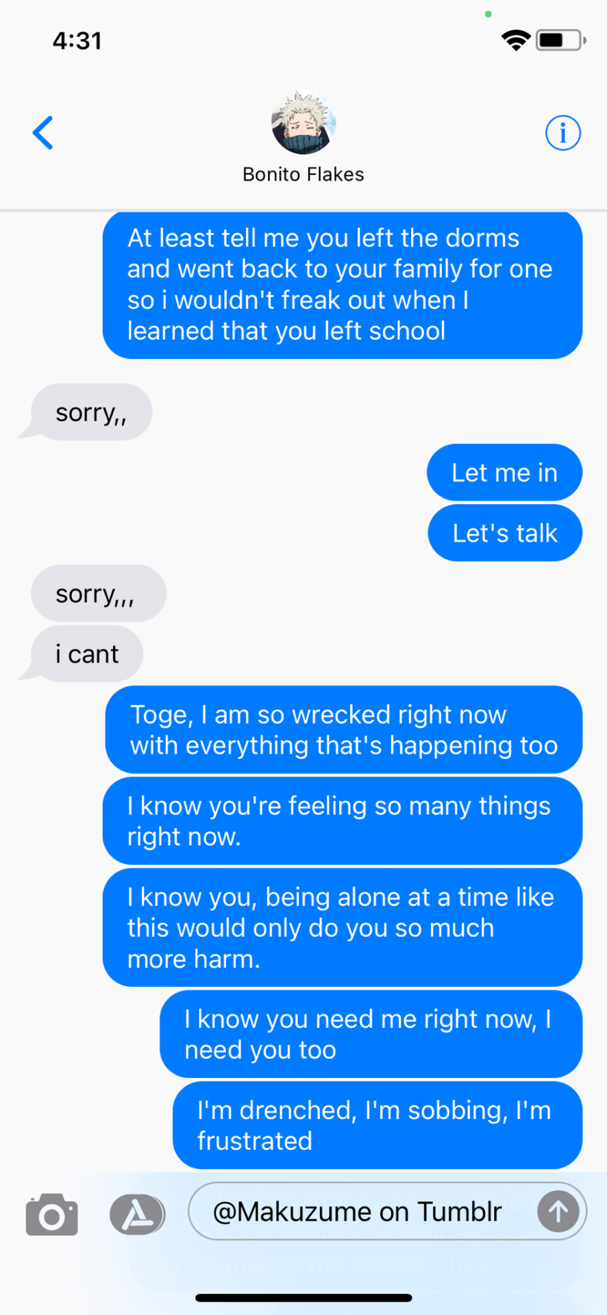Toge Accidentally Uses His Cursed Speech On You (Part 1 & 2; SMAU + FIC)