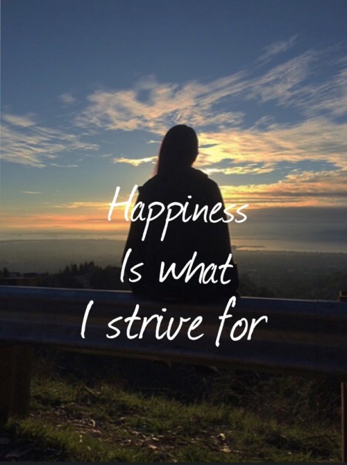 Happiness is what I strive forPhoto by raissuh