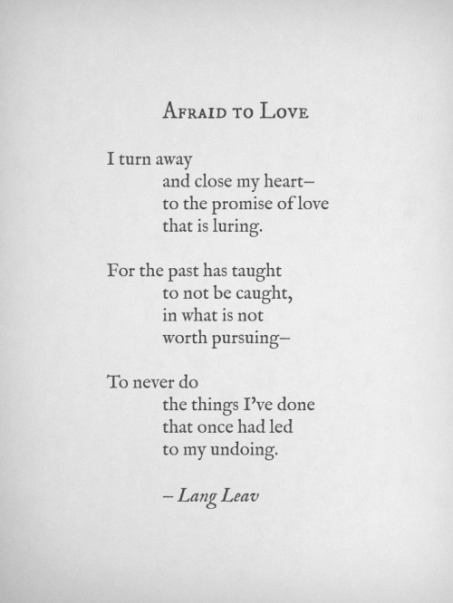 Another promise, another lie. (More  Lang Leav here)
