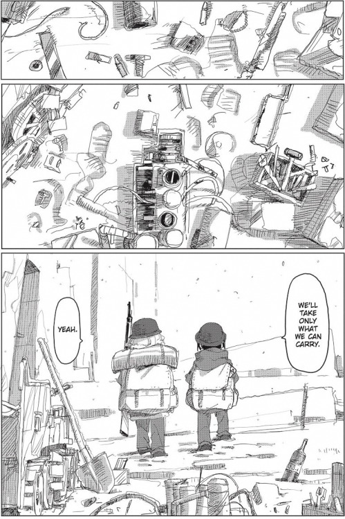 Source: Girls’ Last Tour / Shōjo Shūmatsu Ryokō / 少女終末旅行 by Tsukumizu 