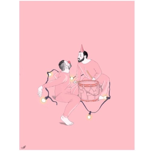 Happy moments! #art #artist #artwork #samueldesagas #dsagas #desagas #pink #couple #beard #beards #c