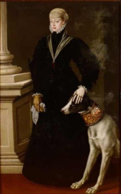 Portrait of Joanna of Austria, Princess of Portugal by Alonso Sanchez Coello, 1557 