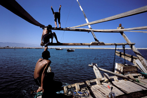 Pascal Meuniere: The Omani The Omani of the coast have sea legs. Formerly masters of the oceans, the