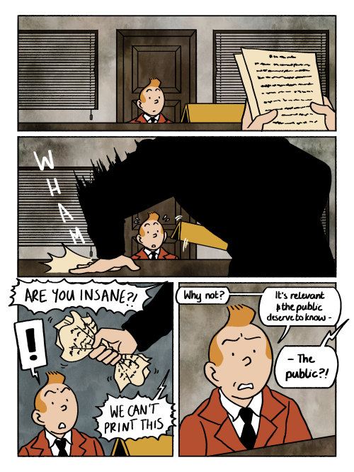 I Decided To Redraw One Of My Earliest Tintin Fancomics! I've Been Drawing Tintin Fanart For A Bit Before