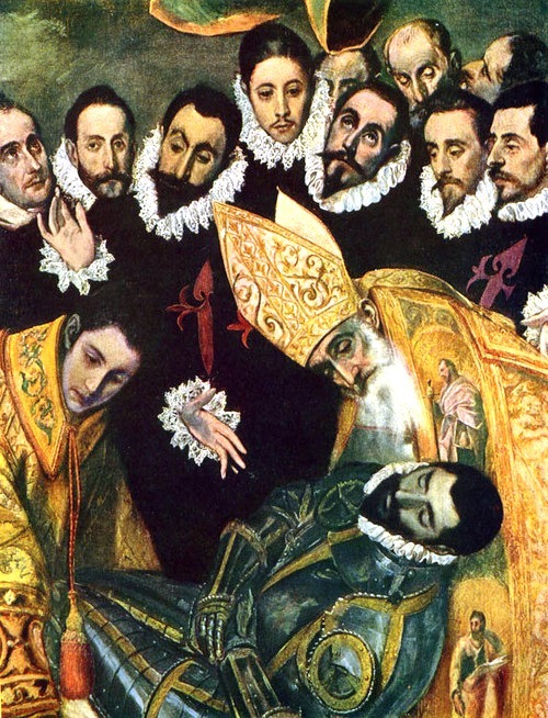 nataliakoptseva:   The Burial of the Count of Orgaz (1586-88) by EL GRECO (detail)