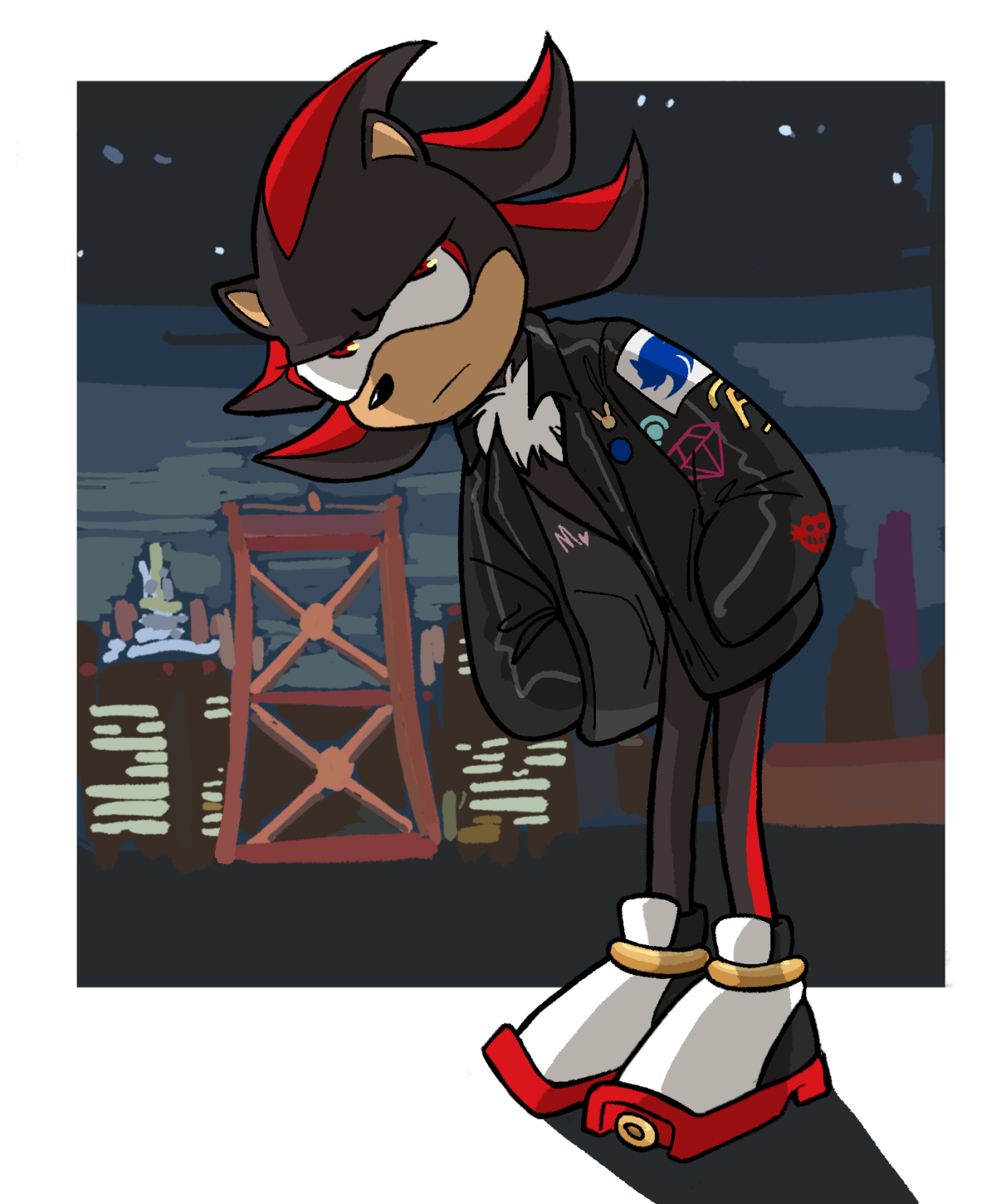 Sonic and Shadow jackets — Weasyl