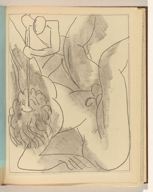 Series of six illustrations of  Polyphème (Polyphemus) by Henri Matisse, for James Joyce’s Ulysses. 