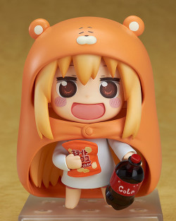 himouto–umaru–chan:    Nendoroid Umaru    “Ah!! Midnight cola really hits the spot!!” From the upcoming anime series ‘Himouto! Umaru-chan’ comes a Nendoroid of Umaru, the character always lazing about at home! She comes a huge selection of