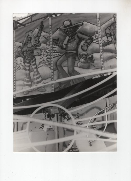 Vintage circus carnival fairground ride photographs. You can almost smell the popcorn and diesel gas
