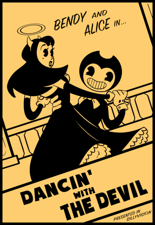 welcometothedevilsdance:I decided to take a whack at making a poster for batim’s fan art conte