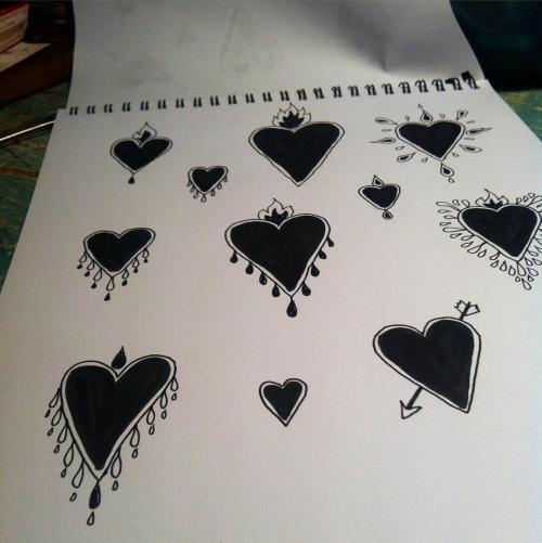 Little hearts for big hearts #hearts #tattoo #doodles #smalltattoo