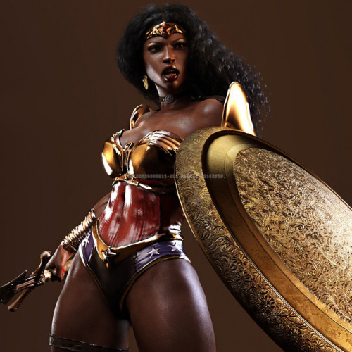 Sex superheroesincolor:  Nubia Portrait by  render pictures