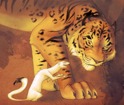 neil-gaiman:  la-kight-book-binger:  Tiger and Stoat by Vamtaro   Gorgeous. And very accurate. 