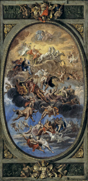 greekromangods: Sketch for a Ceiling Decoration: An Assembly of the Gods c. 1680–1700 Antonio 