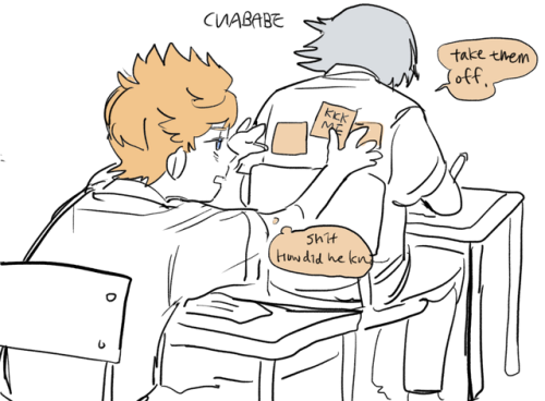 chababebe: Ultimate KH school AU mood Any unauthorized use of my artworks is forbidden.