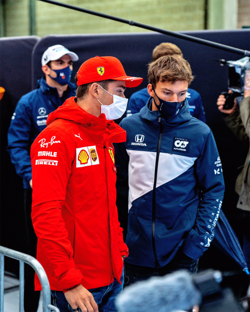 pinsaroulettes: @AlphaTauriF1: @PierreGASLY and @Charles_Leclerc always seem to find each other 
