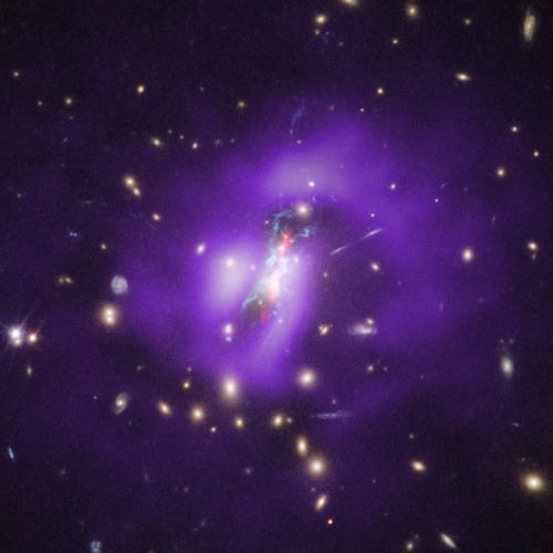 just–space:Stars Are Being Born in the Depths of a Black Hole : In the Phoenix Constellation, 