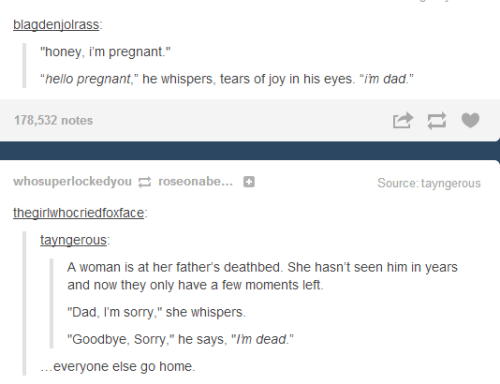 messyfandom:  the first and last dad joke 