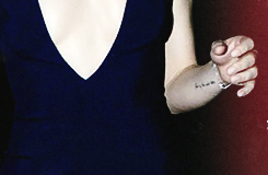 XXX darlingdormer:  Natalie’s tattoo: “Fear photo