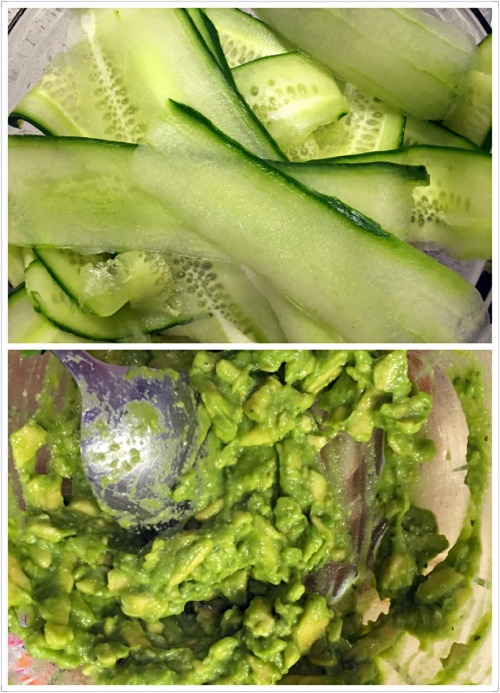 vanessarecipe: Low Cal Vegetarian Diet: Cucumber &amp; Avocado Rolls (15 mins) Ingredients  Cucu
