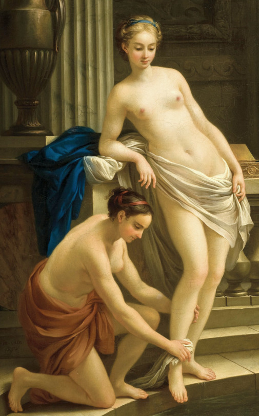 Greek Woman At The Bath by Joseph Marie Vien, 1767