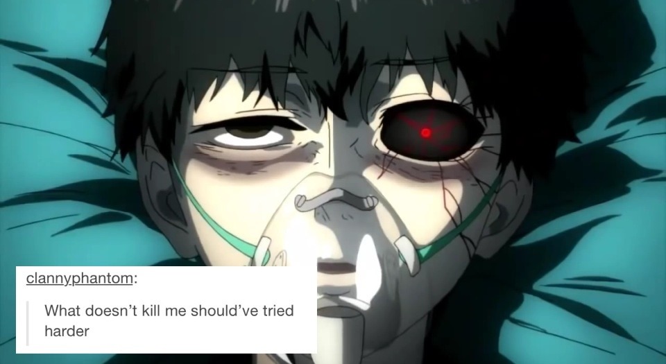 tokyoghurt:  has anyone done this on tokyo ghoul yet 