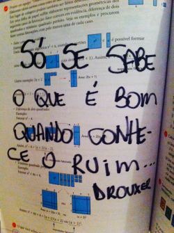 drouxer: Só se sabe o que é bom quando conhece o ruim… 