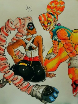 euphoriac24:Lolapop and Twintelle from Nintendo Arms.